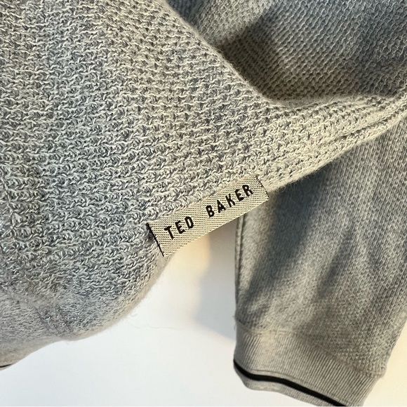 NWOT TED BAKER Crewneck Gray Sweater - Picture 4 of 11